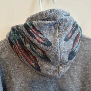 Burkman Bros X Barneys Feather Print Hooded Sweatshirt Men’s Large